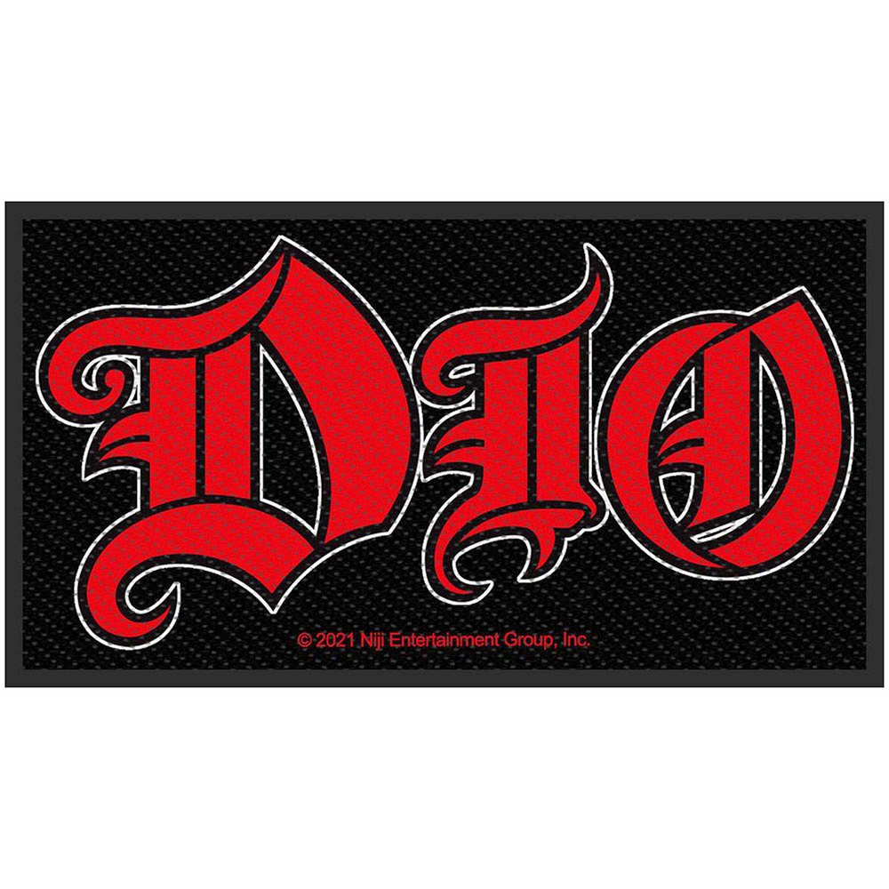 Dio - Logo Patch - Zwart/Rood